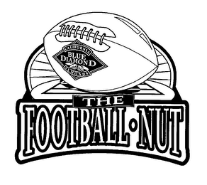 CALIFORNIA BLUE DIAMOND ALMONDS THE FOOTBALL NUT logo