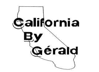 CALIFORNIA BY GERALD logo