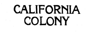 CALIFORNIA COLONY logo