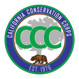 CALIFORNIA CONSERVATION CORPS CCC EST. 1976 logo