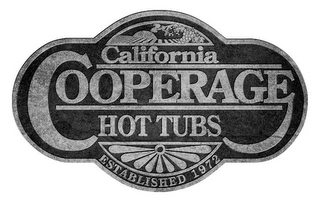 CALIFORNIA COOPERAGE HOT TUBS ESTABLISHED 1972 logo