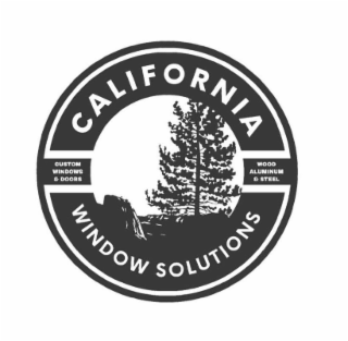 CALIFORNIA CUSTOM WINDOWS & DOORS WOOD ALUMINUM & STEEL WINDOW SOLUTIONS logo