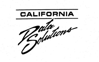 CALIFORNIA DATA SOLUTIONS logo