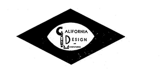 CALIFORNIA DESIGN AND MANUFACTURING. logo