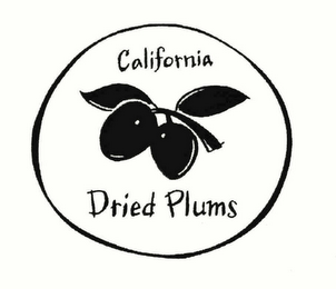 CALIFORNIA DRIED PLUMS logo