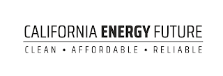 CALIFORNIA ENERGY FUTURE CLEAN AFFORDABLE RELIABLE logo
