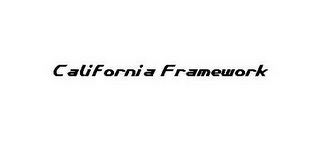 CALIFORNIA FRAMEWORK logo