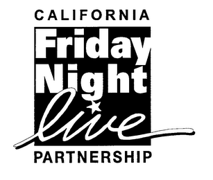 CALIFORNIA FRIDAY NIGHT LIVE PARTNERSHIP logo
