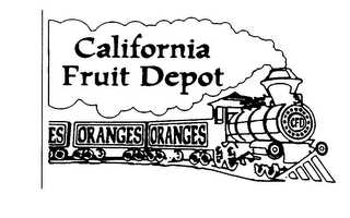 CALIFORNIA FRUIT DEPOT ES ORANGES ORANGES logo