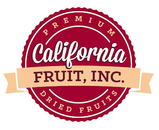 CALIFORNIA FRUIT, INC. PREMIUM DRIED FRUITS logo