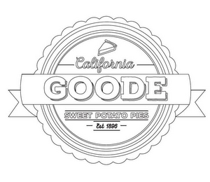 CALIFORNIA GOODE SWEET POTATO PIES EST 1896 logo