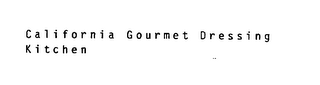 CALIFORNIA GOURMET DRESSING KITCHEN logo