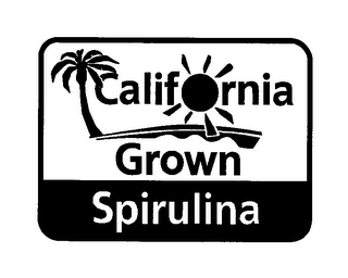 CALIFORNIA GROWN SPIRULINA logo