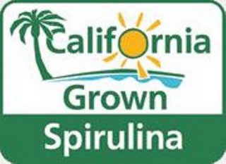 CALIFORNIA GROWN SPIRULINA logo