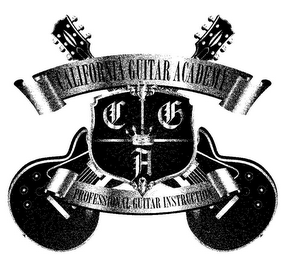 CALIFORNIA GUITAR ACADEMY C G A PROFESSIONAL GUITAR INSTRUCTION logo