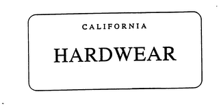 CALIFORNIA HARDWEAR logo