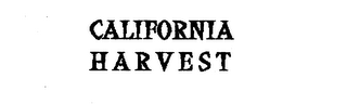 CALIFORNIA HARVEST logo
