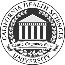 CALIFORNIA HEALTH SCIENCES UNIVERSITY COGITO COGNOSCO CURO logo