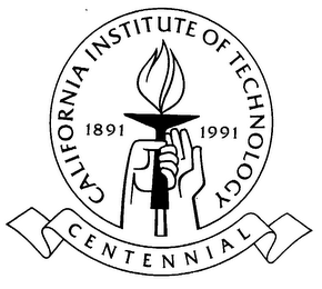 CALIFORNIA INSTITUTE OF TECHNOLOGY CENTENNIAL 1891 1991 logo