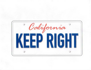 CALIFORNIA KEEP RIGHT logo