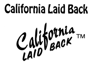 CALIFORNIA LAID BACK logo