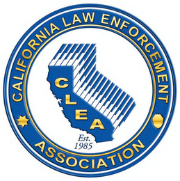 CALIFORNIA LAW ENFORCEMENT ASSOCIATION CLEA EST. 1985 logo