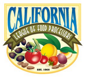 CALIFORNIA LEAGUE OF FOOD PROCESSORS EST. 1905 logo
