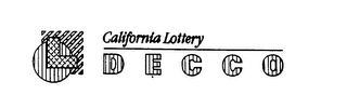 CALIFORNIA LOTTERY DECCO L logo