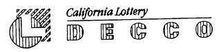 CALIFORNIA LOTTERY DECCO L