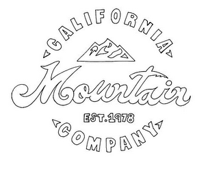 CALIFORNIA MOUNTAIN COMPANY EST. 1978 logo