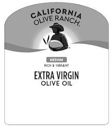 CALIFORNIA OLIVE RANCH MEDIUM RICH & VIBRANT EXTRA VIRGIN OLIVE OIL logo