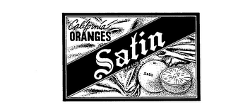CALIFORNIA ORANGES SATIN BRAND logo