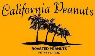 CALIFORNIA PEANUTS ROASTED PEANUTS NET WT 4 OZ. (113.4G) logo