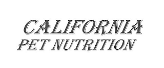CALIFORNIA PET NUTRITION logo