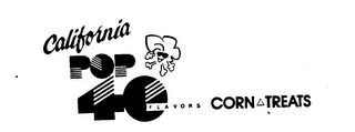 CALIFORNIA POP 40 FLAVORS CORN TREATS logo