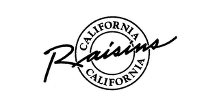 CALIFORNIA RAISINS CALIFORNIA logo