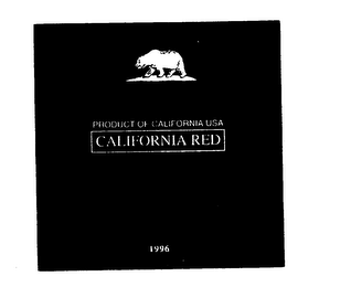 CALIFORNIA RED PRODUCT OF CALIFORNIA USA 1996 logo