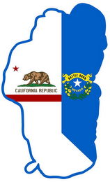 CALIFORNIA REPUBLIC AND BATTLE BORN NEVADA logo