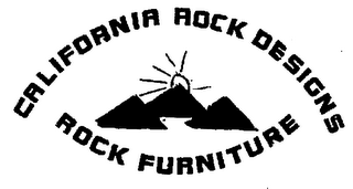CALIFORNIA ROCK DESIGNS ROCK FURNITURE logo