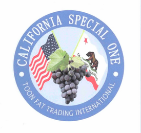 CALIFORNIA SPECIAL ONE TOON FAT TRADING INTERNATIONAL CALIFORNIA REPUBLIC logo