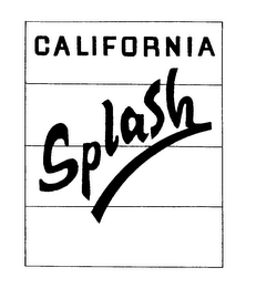 CALIFORNIA SPLASH logo