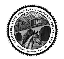 CALIFORNIA STATE POLYTECHNIC UNIVERSITYPOMONA 1938 CREATIVITY DISCOVERY INNOVATION logo
