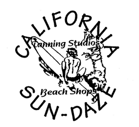 CALIFORNIA SUN-DAZE TANNING STUDIOS BEACH SHOPS logo