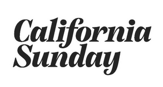 CALIFORNIA SUNDAY logo