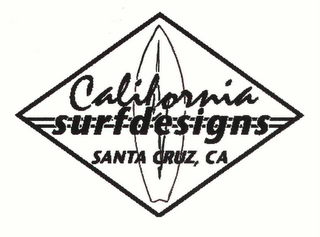 CALIFORNIA SURFDESIGNS SANTA CRUZ, CA logo