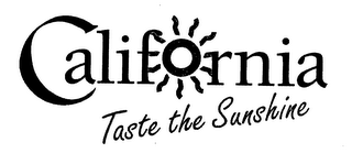 CALIFORNIA TASTE THE SUNSHINE logo