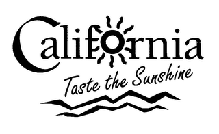 CALIFORNIA TASTE THE SUNSHINE logo