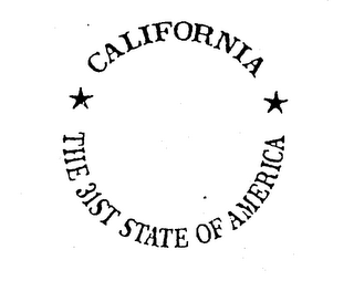 CALIFORNIA THE 31ST STATE OF AMERICA logo