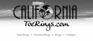 CALIFORNIA TOERINGS.COM TOE-RINGS + THUMB-RINGS + RINGS + ANKLETS logo
