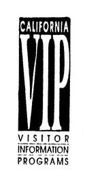 CALIFORNIA VIP VISITOR INFORMATION PROGRAMS logo